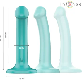 Katie Vibrator mit Saugnäpfen 10 Vibrationen Blau Fernbedienung von Intense Fun