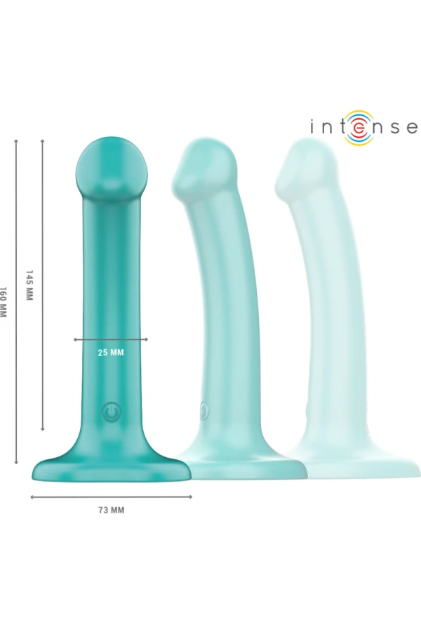 Katie Vibrator mit Saugnäpfen 10 Vibrationen Blau Fernbedienung von Intense Fun