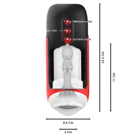 Blaze Automatischer Mundmasturbator 5 Saugband Vibrationsmodi von Jamyjob