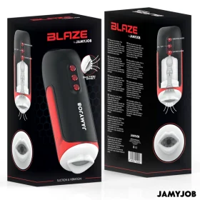 Blaze Automatischer Mundmasturbator 5 Saugband Vibrationsmodi von Jamyjob