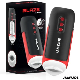 Blaze Automatischer Mundmasturbator 5 Saugband Vibrationsmodi von Jamyjob