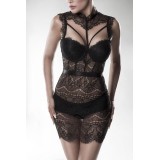 Negligé von Grey Velvet Schwarz von Grey Velvet | Fesselliebe.de