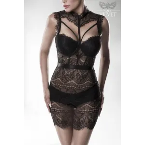 ♥ Negligé von Grey Velvet schwarz von Grey Velvet ♥ kaufen | Fesselliebe