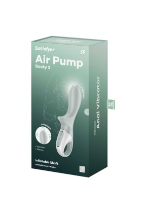 Air Pump Booty 3 Aufblasbarer Analvibrator Graugrün von Satisfyer Vibrator kaufen | Fesselliebe