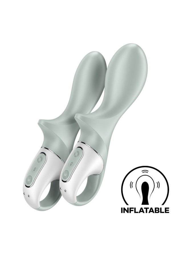 Air Pump Booty 3 Aufblasbarer Analvibrator Graugrün von Satisfyer Vibrator kaufen | Fesselliebe