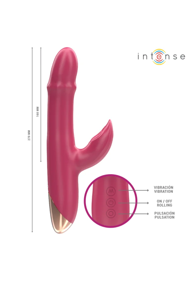 INTENSE - CHLOE MULTIFUNKTIONSVIBRATOR 3 IN 1 ROT