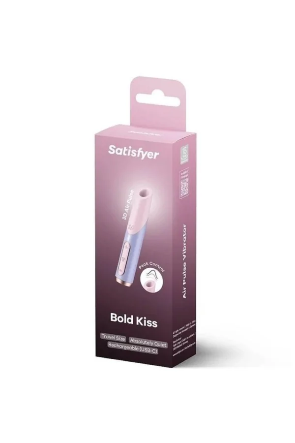 SATISFYER - BOLD KISS WAVE KLITORIS-STIMULATOR ROSA / VIOLETT