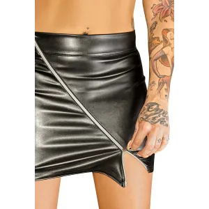 ♥ Schwarzer Minirock F126 von Noir Handmade Diva Collection ♥