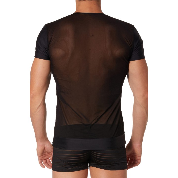Schwarzes Herren T-Shirt 906-81 von Look Me | Fesselliebe.de