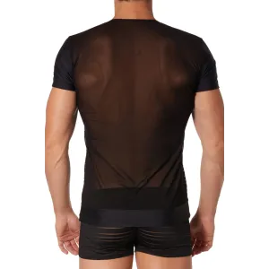 ♥ Schwarzes Herren T-Shirt 906-81 von Look Me ♥