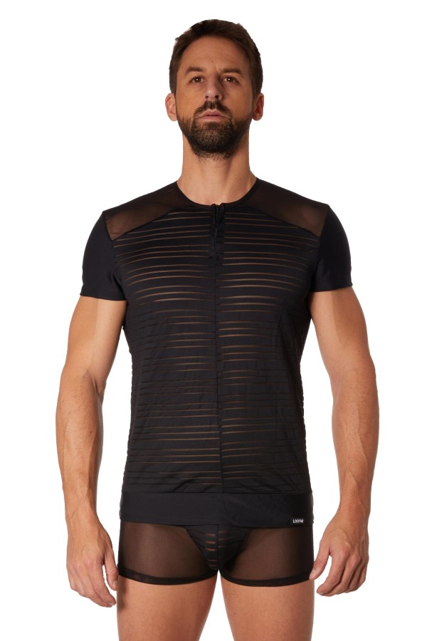 ♥ Schwarzes Herren T-Shirt 906-81 von Look Me ♥ kaufen | Fesselliebe