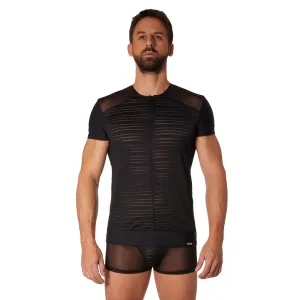 ♥ Schwarzes Herren T-Shirt 906-81 von Look Me ♥