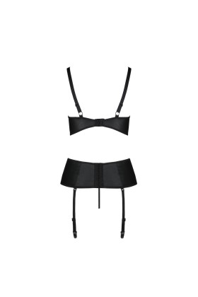 ♥ Jannies Korsett & Tanga mit offenem Schritt schwarz von Passion-Exklusiv ♥ kaufen | Fesselliebe