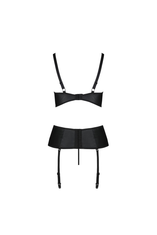 ♥ Jannies Korsett & Tanga mit offenem Schritt schwarz von Passion-Exklusiv ♥ kaufen | Fesselliebe