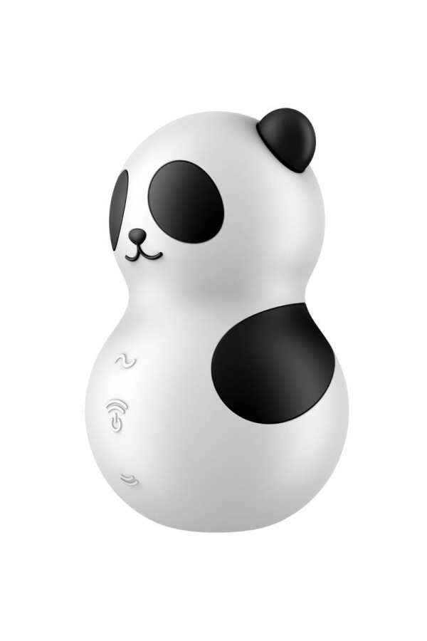 Pocket Panda Stimulator & Vibrator Schwarz Weiss von Satisfyer Air Pulse kaufen | Fesselliebe