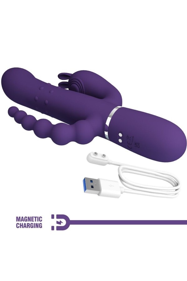Cammy Triple Vibrator Multifunktion 4 in 1 Lila von Pretty Love Flirtation kaufen | Fesselliebe