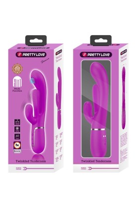 Shania Triple Rabbit Vibrator Multifunktions-Rosa von Pretty Love Flirtation kaufen | Fesselliebe