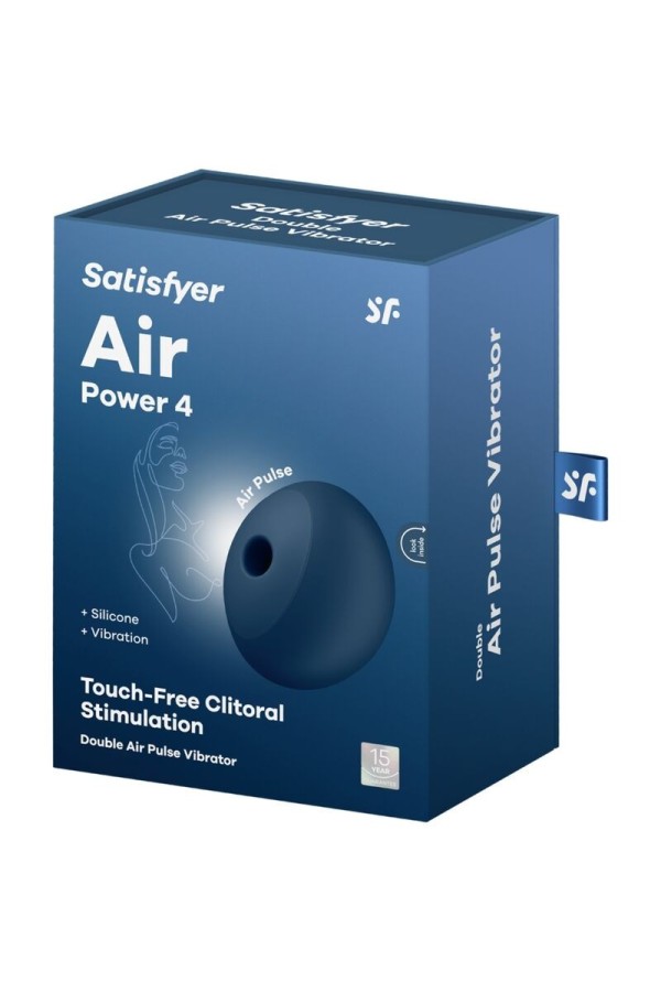 Air Power 4 Stimulator & Vibrator 12 Vibrationen Blau von Satisfyer Air Pulse kaufen | Fesselliebe