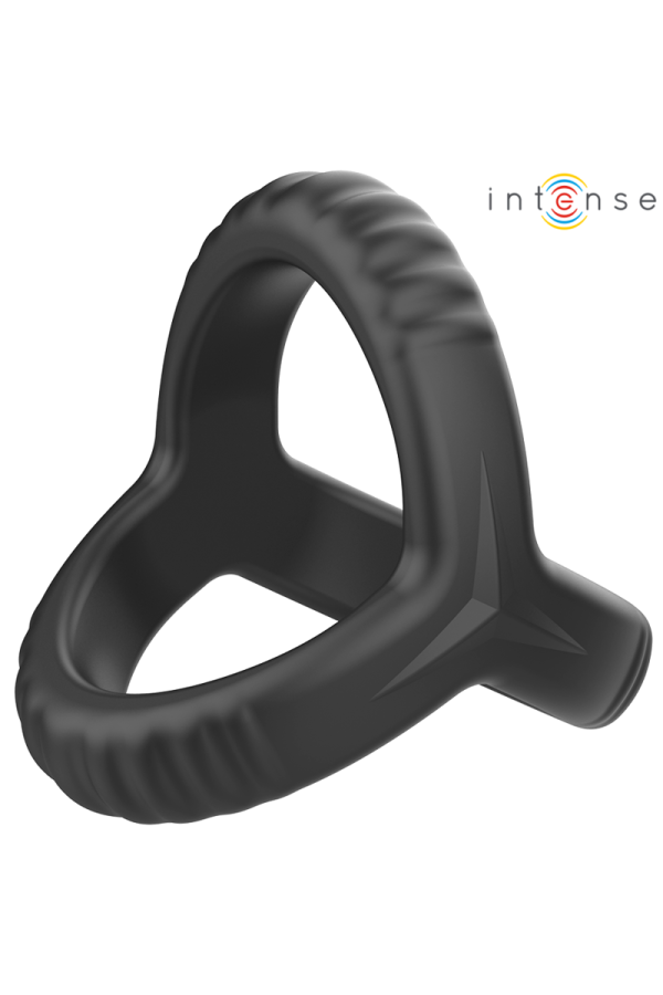 Carson Doppelter Penisring aus Silikon Schwarz Modell 4 von Intense Couples Toys kaufen | Fesselliebe