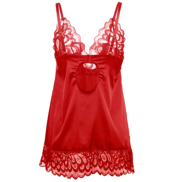 Satin-Babydoll mit Spitze Rot S/M von Subblime Babydolls & Peignoirs kaufen | Fesselliebe