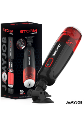 Storm Automatischer Vagina-Masturbator 10 Rotations- und Stossmodi von Jamyjob kaufen | Fesselliebe