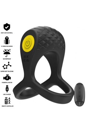Alex Vibrator Doppel-Penisring 10 Vibrationen Schwarz von Intense Couples Toys kaufen | Fesselliebe