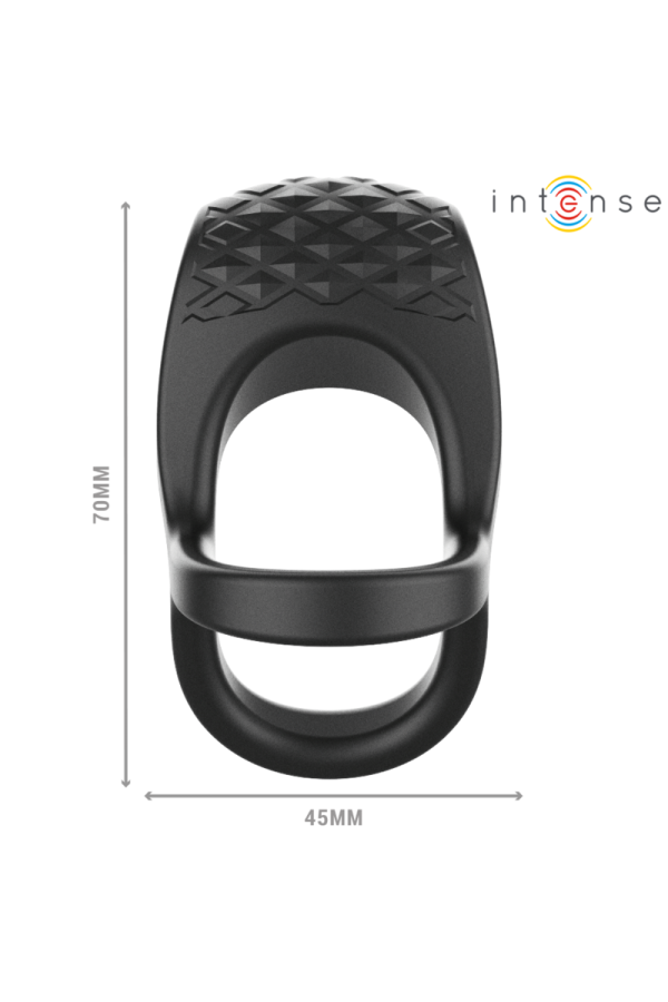 Alex Vibrator Doppel-Penisring 10 Vibrationen Schwarz von Intense Couples Toys kaufen | Fesselliebe