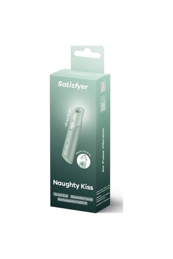 Naughty Kiss Wave Klitoris-Stimulator Aquamarin von Satisfyer Air Pulse kaufen | Fesselliebe