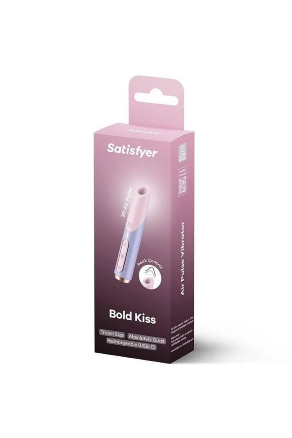 Bold Kiss Wave Klitoris-Stimulator Rosa / Violett von Satisfyer Air Pulse kaufen | Fesselliebe