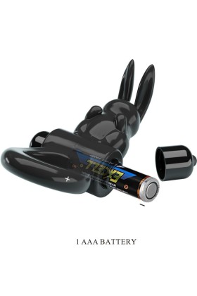 Aufregender Ring Rabbit Vibratorring 10 Vibrationen Schwarz von Pretty Love kaufen | Fesselliebe