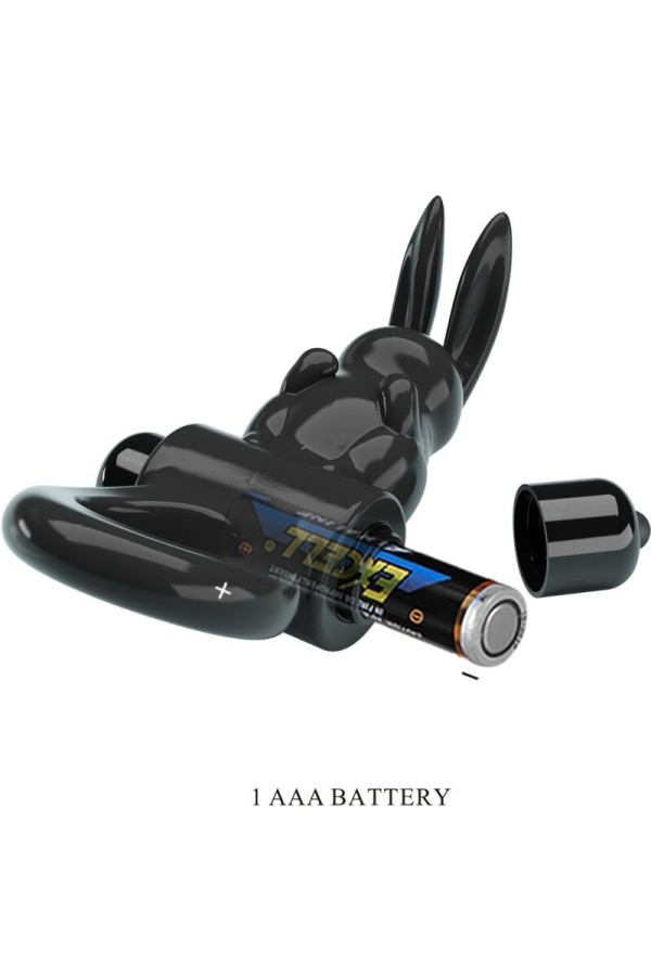 Aufregender Ring Rabbit Vibratorring 10 Vibrationen Schwarz von Pretty Love kaufen | Fesselliebe