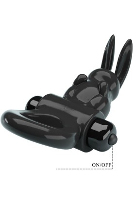 Aufregender Ring Rabbit Vibratorring 10 Vibrationen Schwarz von Pretty Love kaufen | Fesselliebe