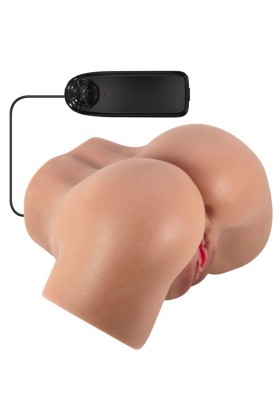 Hailey Vibrator Butt mit realistischer Vagina und Anus Mulatte mit Fernbedienung von Crazy Bull kaufen | Fesselliebe