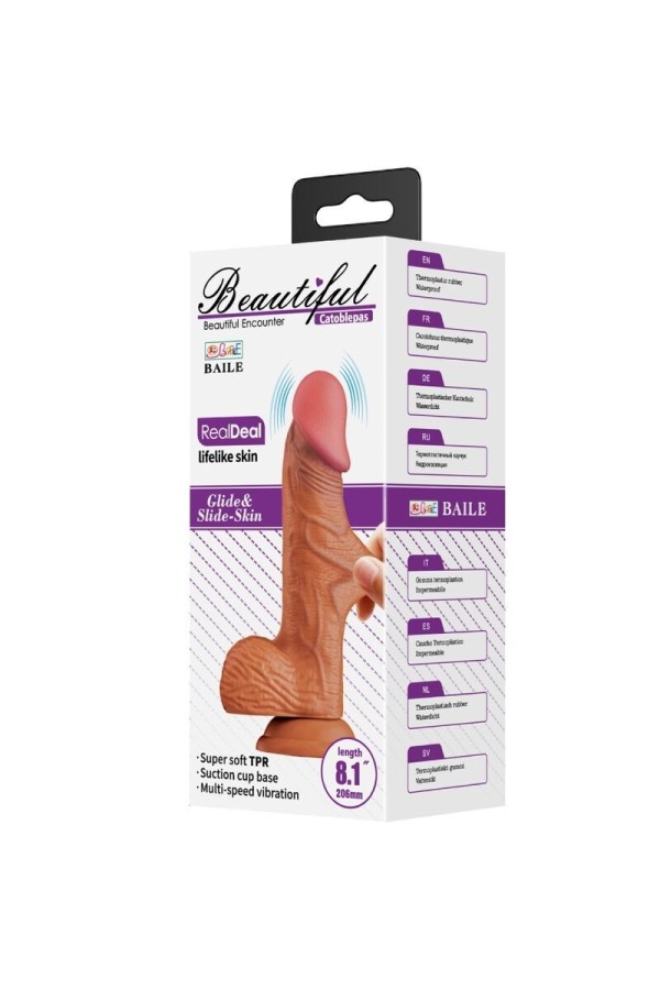 Catoblepas realistischer Vibrator 20,6 cm Flesh mit Fernbedienung von Baile kaufen | Fesselliebe