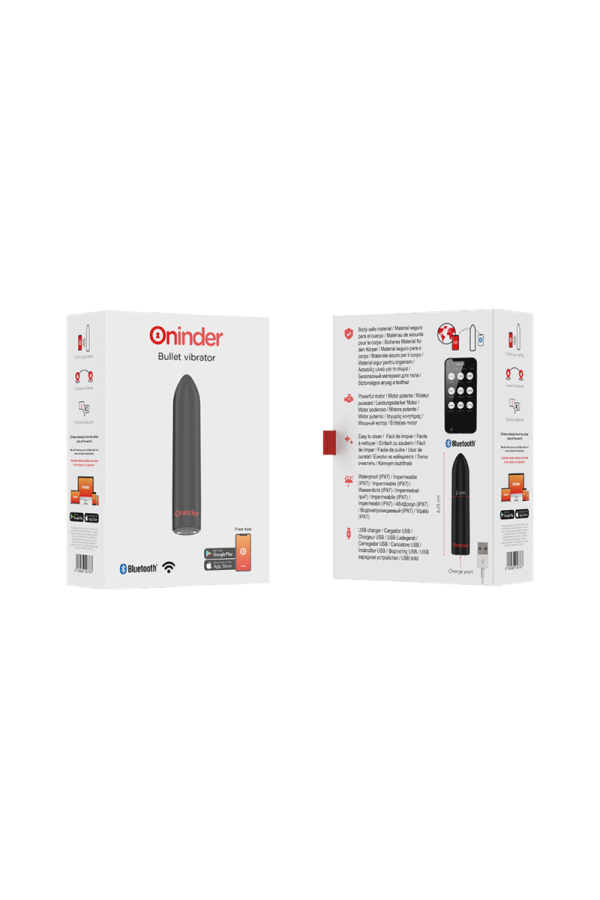 Berlin Bullet Vibrator Schwarz 9 Modi 8,5 X 2 cm - mit kostenloser App von Oninder kaufen | Fesselliebe