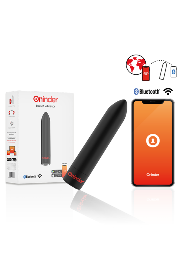 Berlin Bullet Vibrator Schwarz 9 Modi 8,5 X 2 cm - mit kostenloser App von Oninder kaufen | Fesselliebe