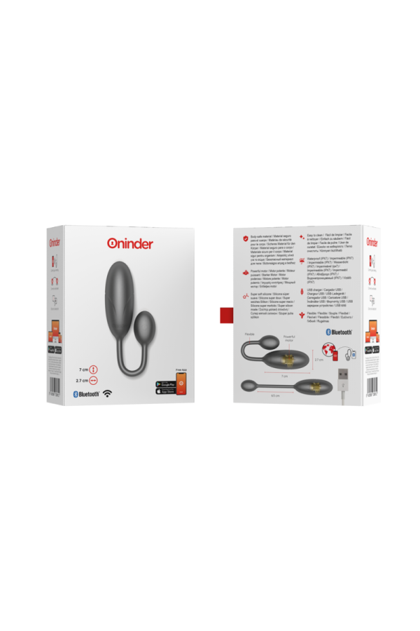 Denver Vibrierendes Ei Schwarz 7 X 2,7 cm mit kostenloser App von Oninder kaufen | Fesselliebe