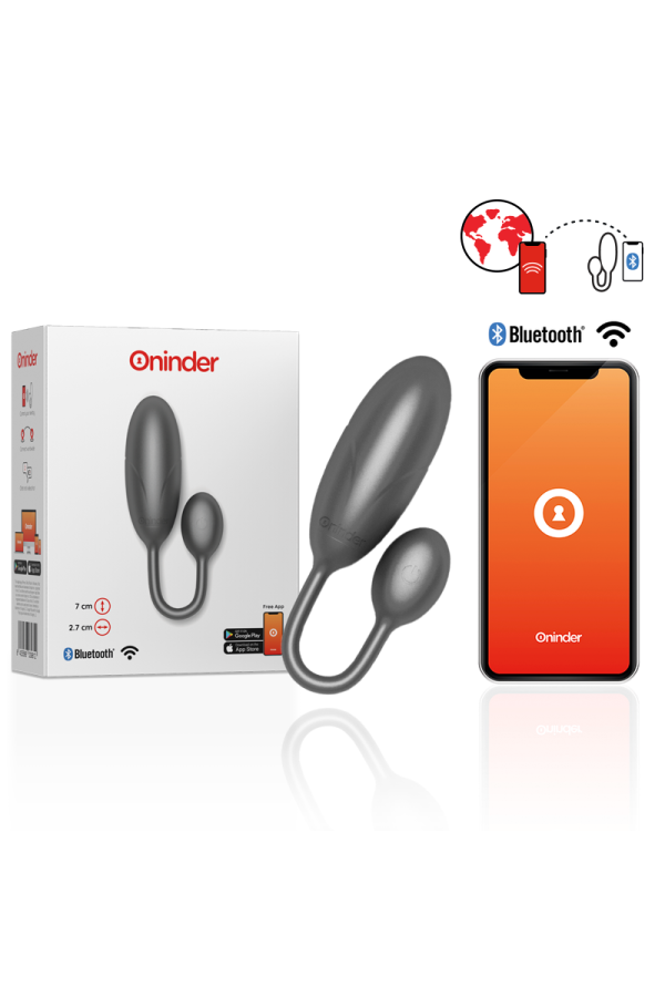 Denver Vibrierendes Ei Schwarz 7 X 2,7 cm mit kostenloser App von Oninder kaufen | Fesselliebe