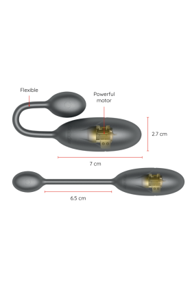 Denver Vibrierendes Ei Schwarz 7 X 2,7 cm mit kostenloser App von Oninder kaufen | Fesselliebe