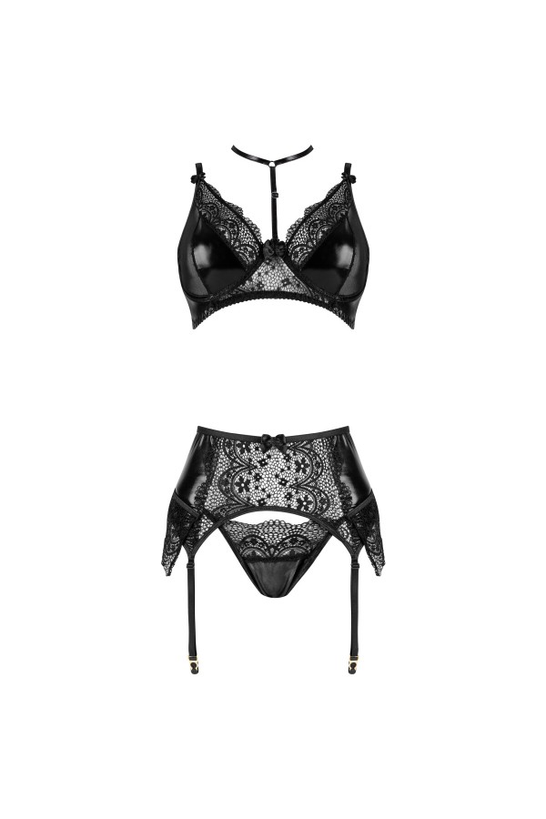 Noir Fantasy 3-tlg. Set schwarz von Beauty Night Fashion kaufen | Fesselliebe