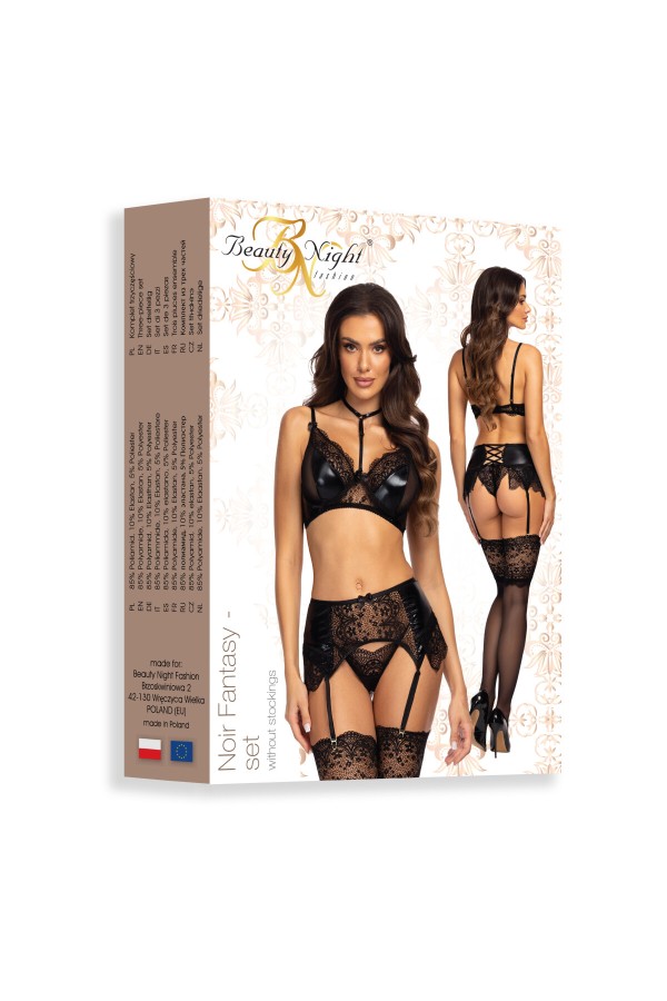 Noir Fantasy 3-tlg. Set schwarz von Beauty Night Fashion kaufen | Fesselliebe