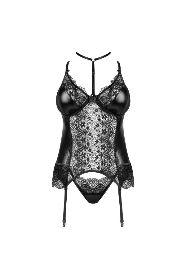 Noir Fantasy Corset & String schwarz von Beauty Night Fashion kaufen | Fesselliebe