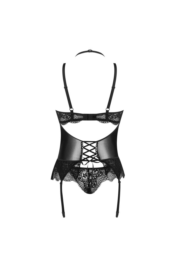 Noir Fantasy Corset & String schwarz von Beauty Night Fashion kaufen | Fesselliebe
