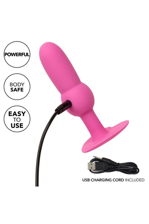 First Time Anal Plug mit Perlensonde 10 Vibrationen Rosa von Calexotics kaufen | Fesselliebe