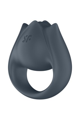 Perfect Pair 2 Multivibrator 2 in 1 Penisring und Fingerstimulator Grau von Satisfyer Partner kaufen | Fesselliebe