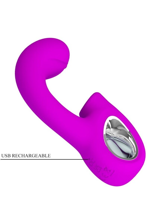 Sibel Sibel G-Spot Vibrator + Klitoris-Stimulator 10 Vibrationen Lila von Pretty Love kaufen | Fesselliebe