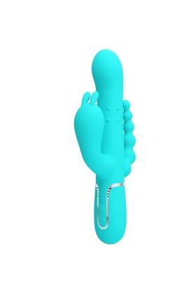 Cammy 4 in 1 Multifunktions-Dreifacher Rabbit-Vibrator Blau von Pretty Love kaufen | Fesselliebe