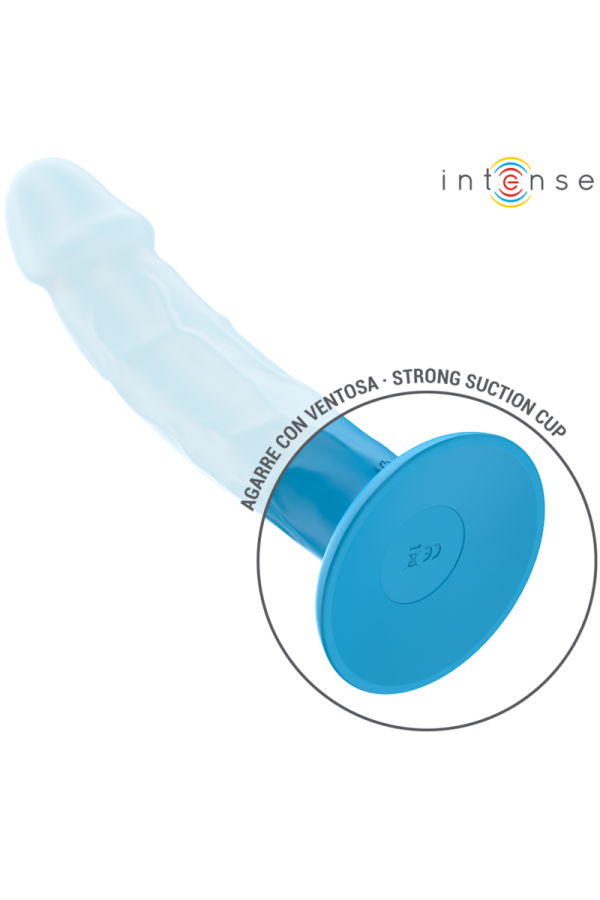 Phoebe realistischer Vibrator 10 Vibrationen Blau mit Fernbedienung von Intense Fun kaufen | Fesselliebe
