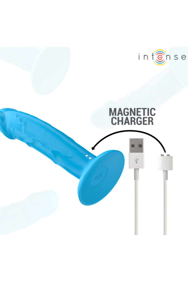 Phoebe realistischer Vibrator 10 Vibrationen Blau mit Fernbedienung von Intense Fun kaufen | Fesselliebe