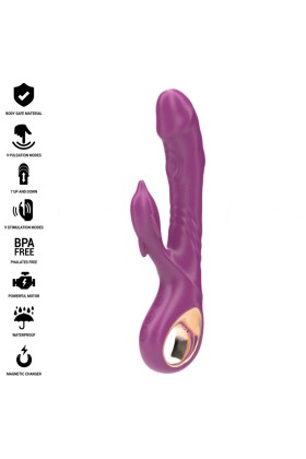 Halle Multifunktionsvibrator mit Delfin-Stimulierender Zunge Lila von Intense Fun kaufen | Fesselliebe